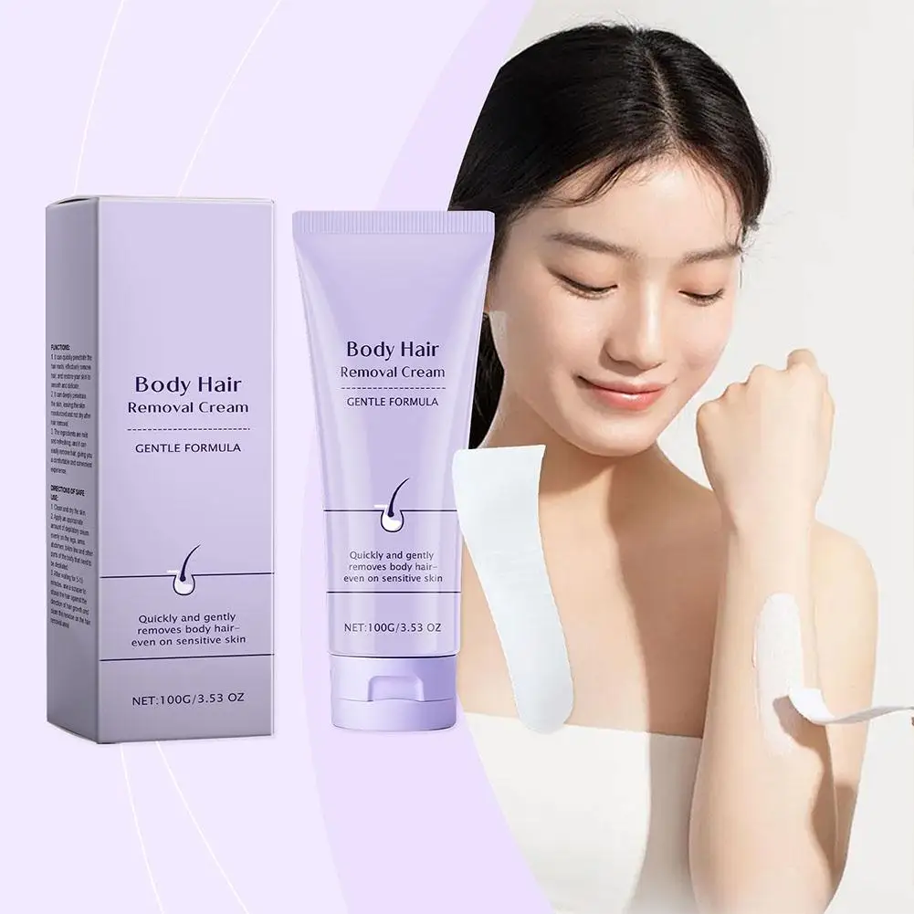 

Hair Removal Cream Fast Painless Gentle Smooth Skin No Irritation Long Lasting Depilatory Cream For Body Legs Arms