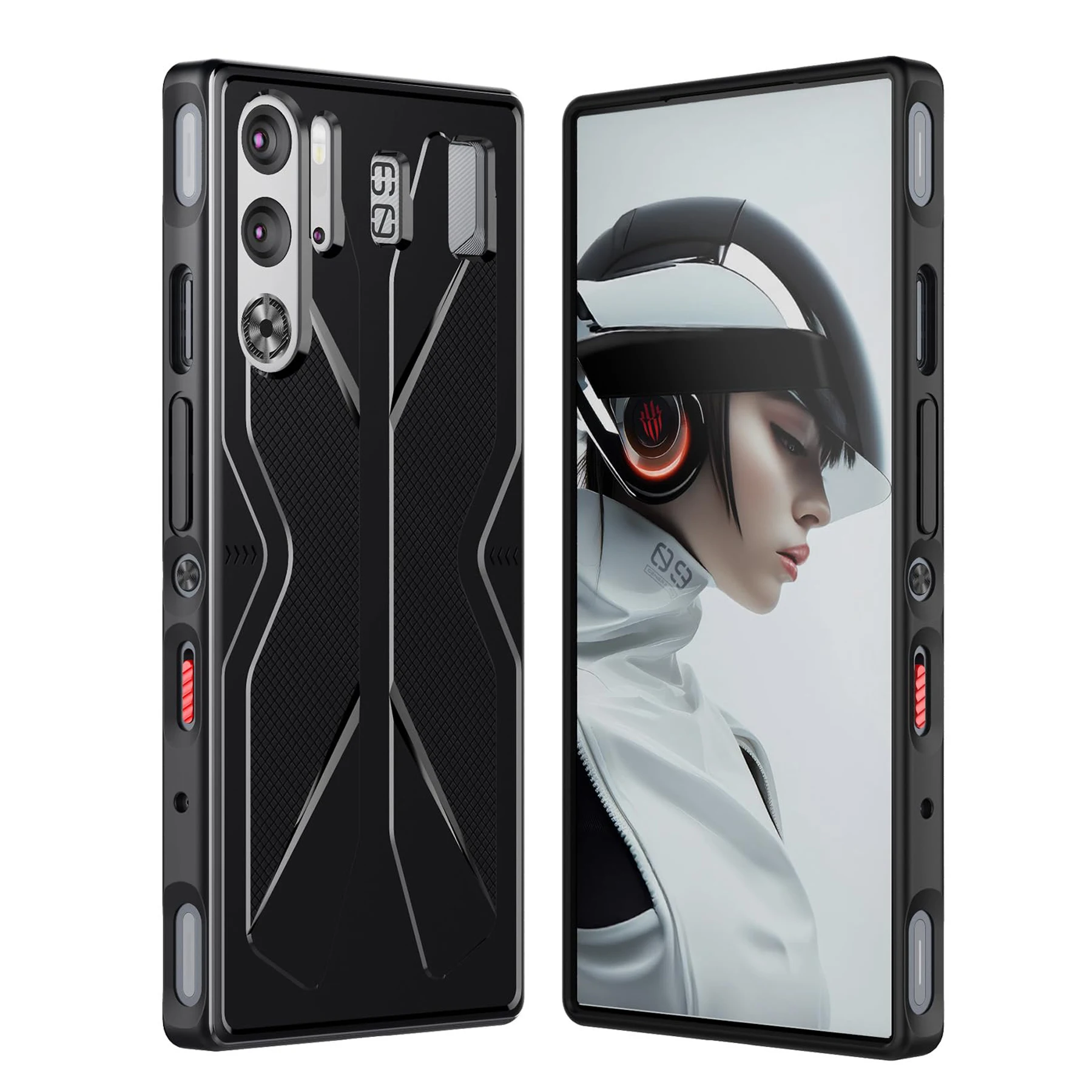 For RedMagic 9S Pro Plus TPU Skin Case,High Quality Rugger Armor Rubber Case For Nubia RedMagic 9 8 8S 7 6 Pro Plus