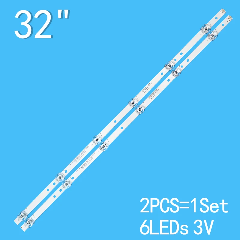 Listwa oświetleniowa LED do YF-J5N2M05LCPD-0006 3 b6cy59012 06-32F9-3030-0D20-2X6-584X12-LL-190625 LE32C61 32 v31