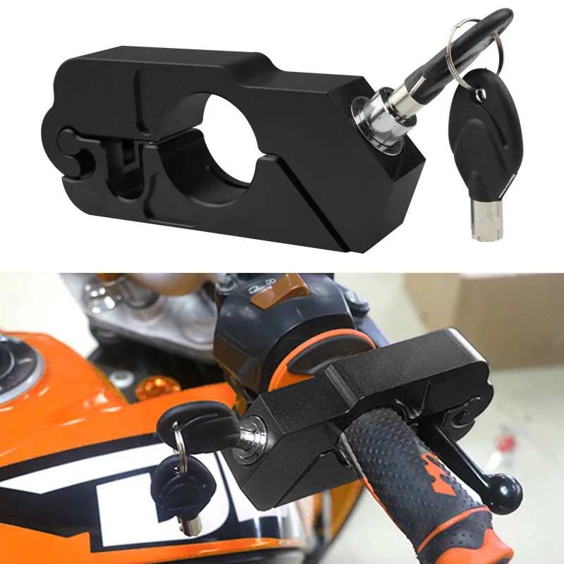 

Motorcycle CNC handlebar lock, modified handlebar lock, anti-theft lock, horn lock