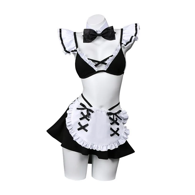 Anime Kitagawa Marin Cosplay Costume Naval Style Sailor Swimsuit Maid Outfits Wig for Women Summer Swimwear Halloween Outfits