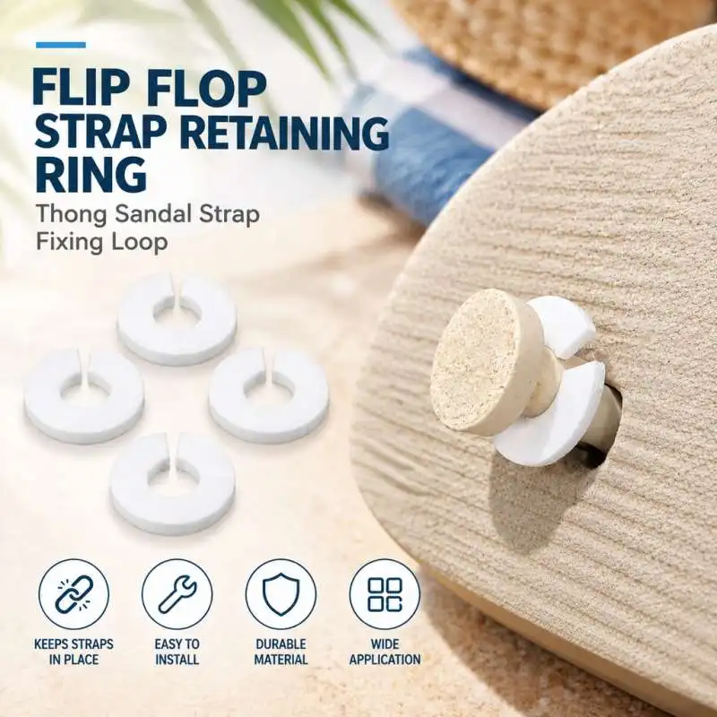 Slipper Strap Fix Ring Flip Flop Strap Retainer Loop Beach Sandal Replacement Part