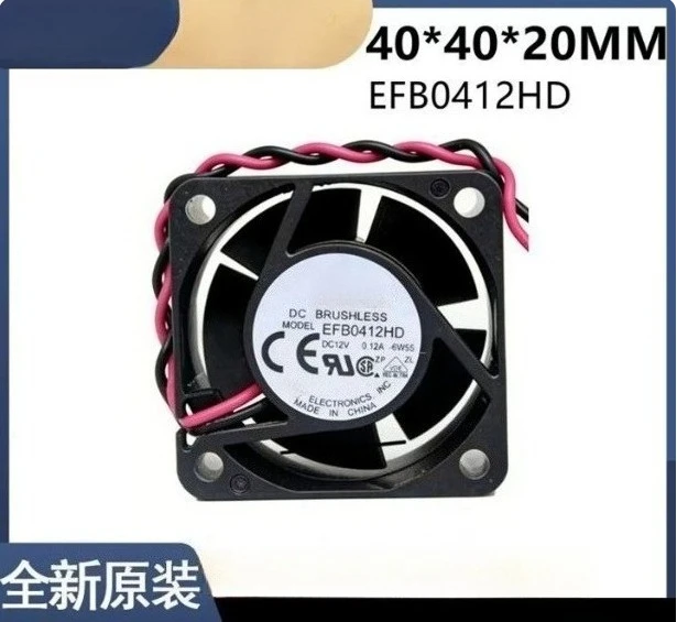 EFB0412HD original 4020 large air volume 12v 0.12a 4cm silent cooling fan