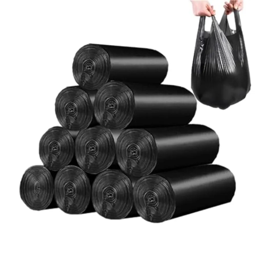 

4 Gallon Trash Bag, Small Trash Bags 200 Counts Thicken Value Bathroom Trash Can Bin Liners, Small Garbage Bags with Handles fo