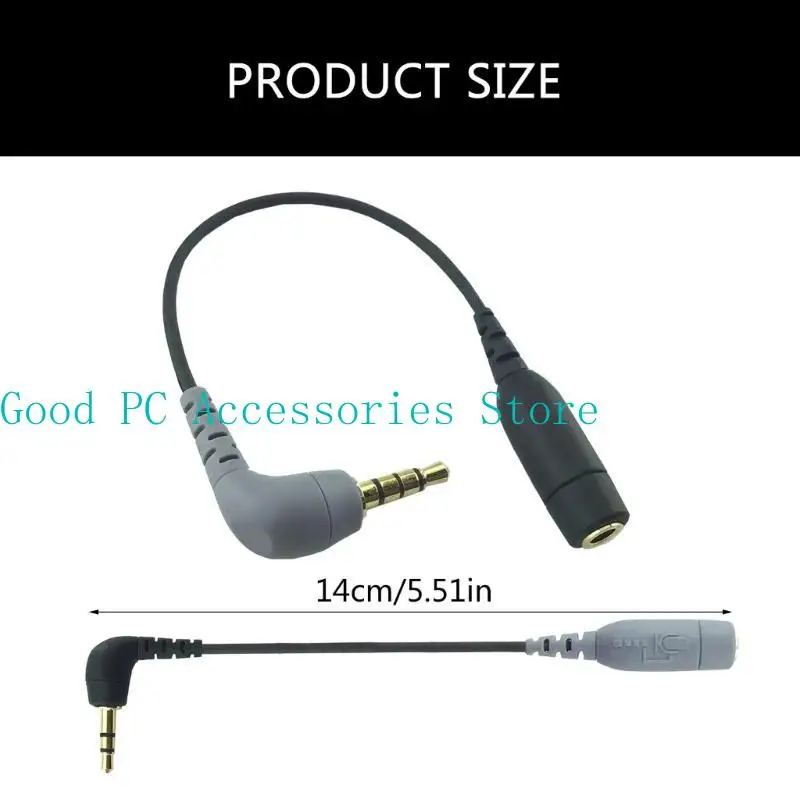 Conectores microfone R53c, microfone 3,5 mm para TRRS para o microfone SC3/SC4, melhore a qualidade do som