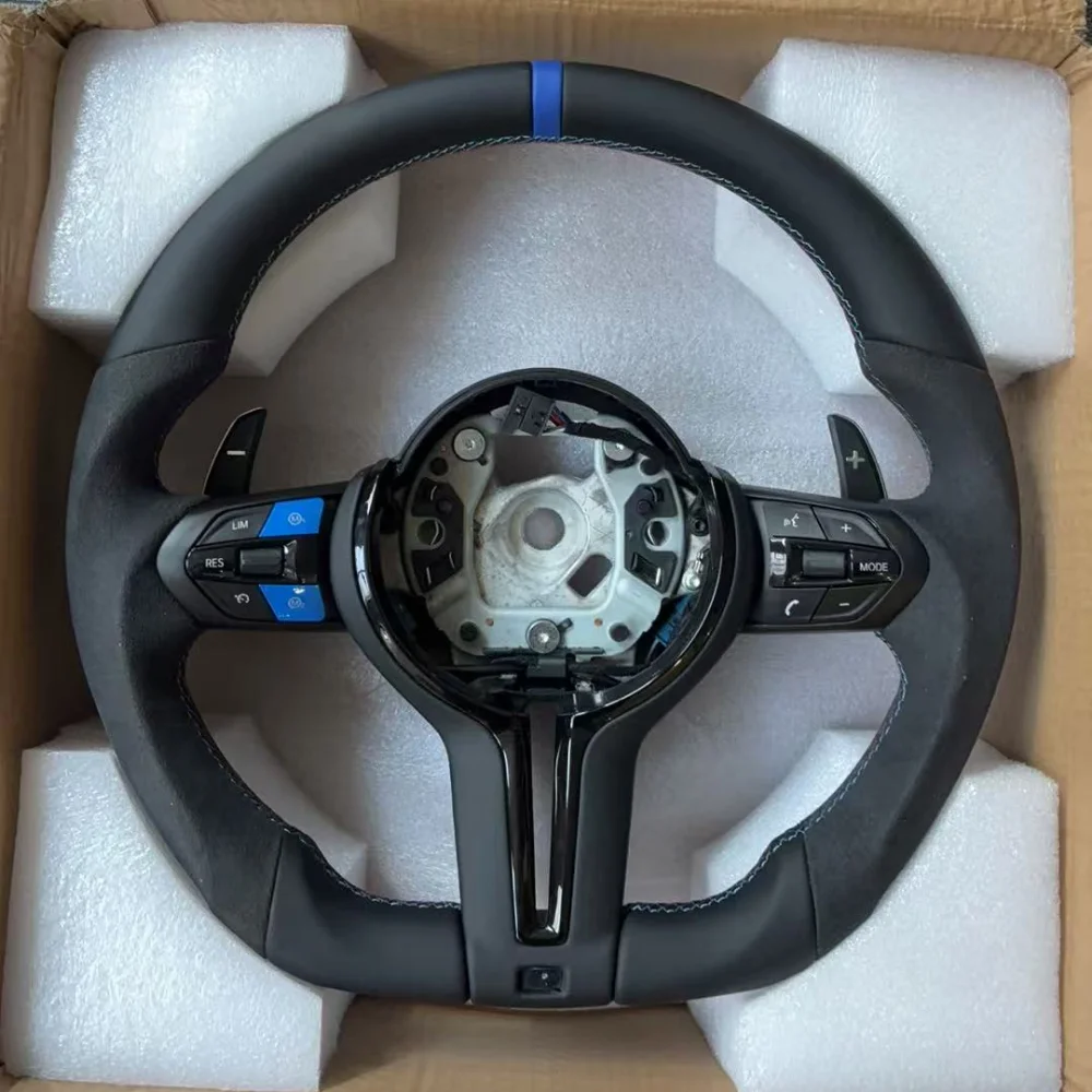 Suede Steering Wheel For BMW F20 F30 F22 F01 F10 M2 F87 M3 F80 M5 X3 F25 F82 F15 E70 E90 E71 E60 X5 E70 M6 Factory Bestsellers