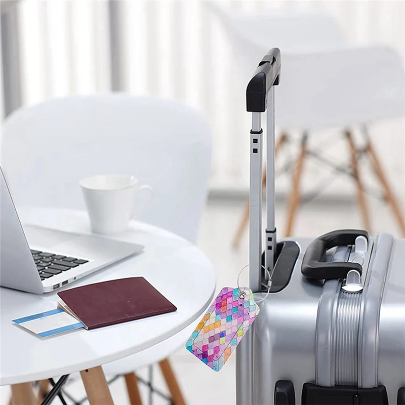 【Shop Now】(4-Piece Set) Travel Luggage Tag-Privacy Protection Sleeve With Stainless Steel Ring, All Kinds Of Luggage And Parcels