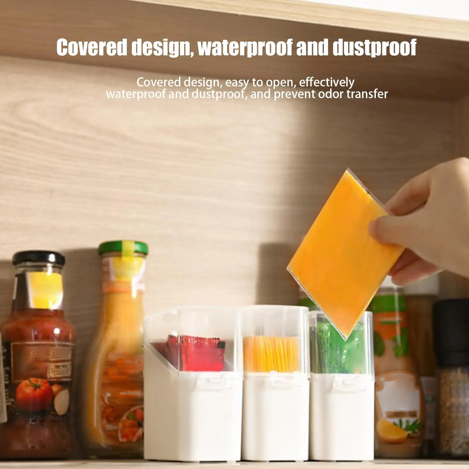 ​Flipes Lid Sliced Cheese Container Mini Storage Box Cheese Slice Storage And Preservation Box, Butter Specific Packaging Box