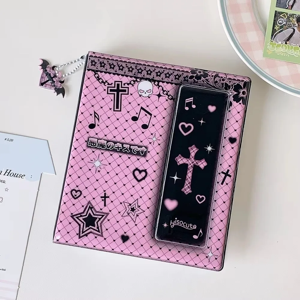 Kpop Fashion Photo Storage Card Album 4-Grid Card Slot Photo Card Pendant Idol Photo Collection Pendant Lanyard
