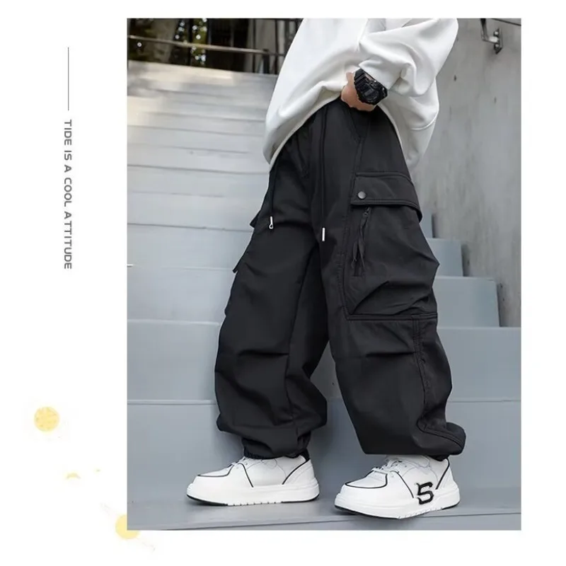 2026 Kinder Jungen Schicke Overalls UNITIM Herbst 4-14 Jahre Teenager Jungen Gerade Hose Locker Junge Elastischer Bund Hosenträger – Detail 22