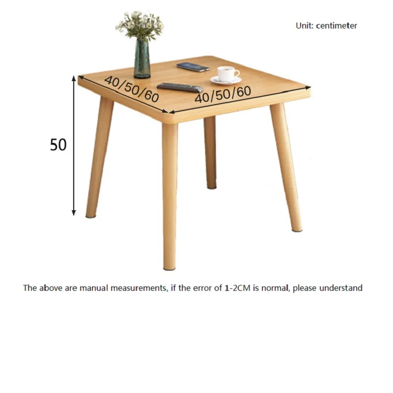 Small Table Simple Rental House Coffee Table Sofa Edge Household Small Apartment Living Room Square Table Bedroom Bedside Shelf