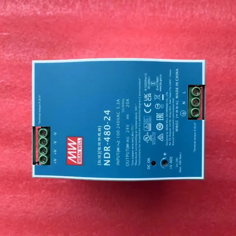 

MEAN WELL NDR-480 series NDR-480-24 NDR-480-48 480W industrial DIN rail type single output