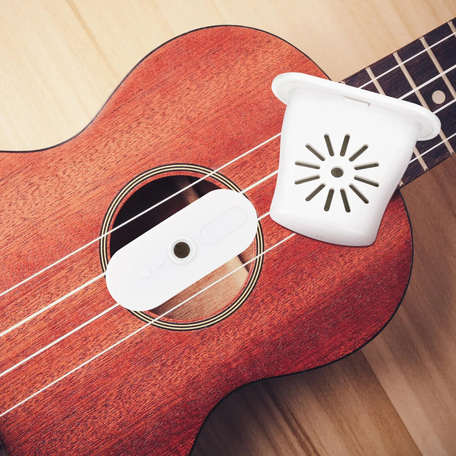 

3 Pcs Humidifier Ukulele Guitar Acoustic Moisture Cream Sound Hole White Instrument
