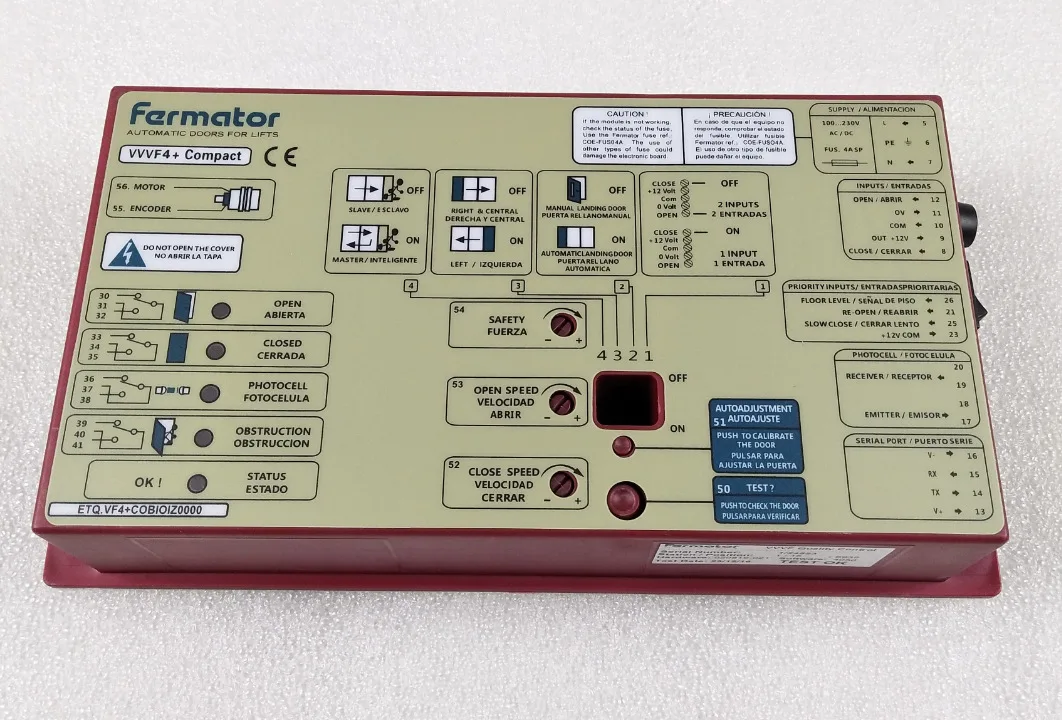 Elevator 3300 Door Machine Inverter VVVF4 + Farmator Door Machine Control SystemConstruction Elevators