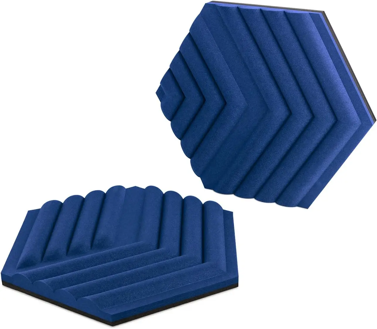 

Acoustic Treatment Panels Starter Set (Blue) - 6 Pack, Dual Density Foam, EasyClick Frames, Modular Design for Clear Audio