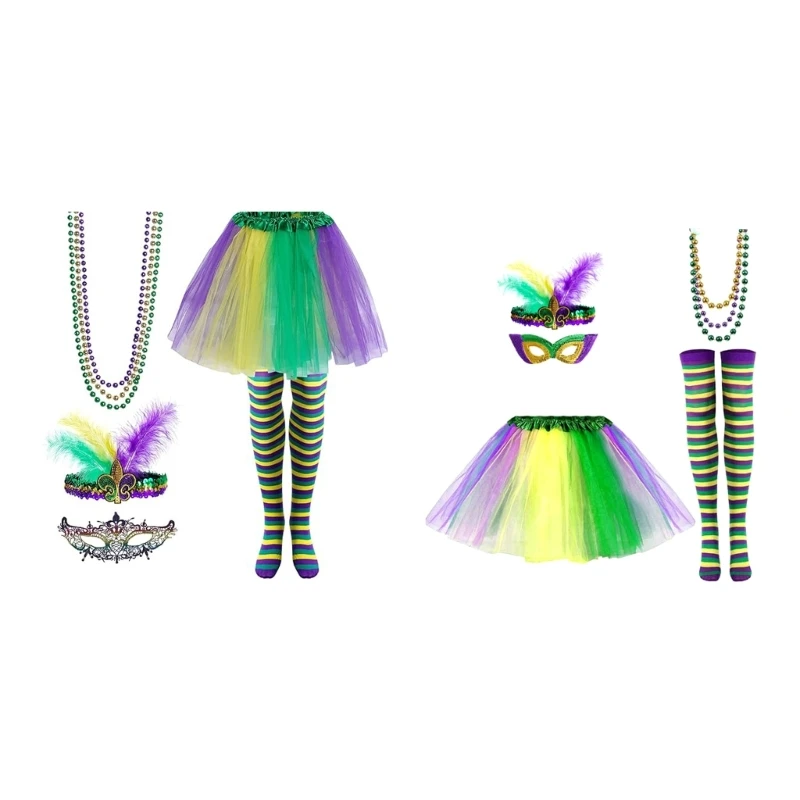 

Mardi Gras Theme Party Costume Festival Decoration Fat Tuesday Outfit Accessory Dropship