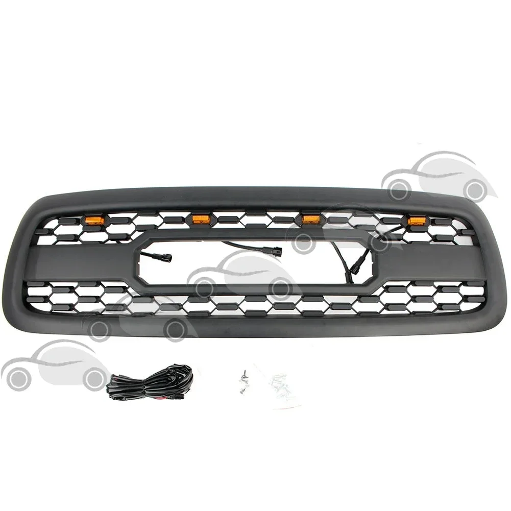 

Front Grill With Led Lights Bumper Grille Auto Parts Accessories Fits For 2001 - 2005 Toyota Sequoia Grill