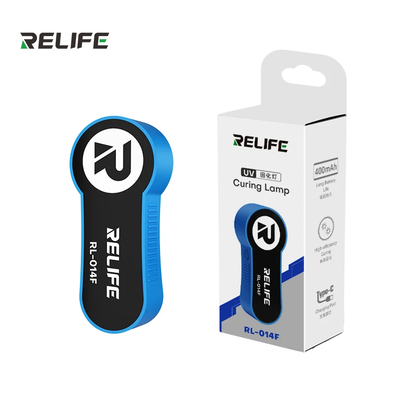 RELIFE RL-014F UV Curing Lamp Dual Led Design For Fast Curing for Mobile Phone Motherboard PCB Curing Repair Lamp