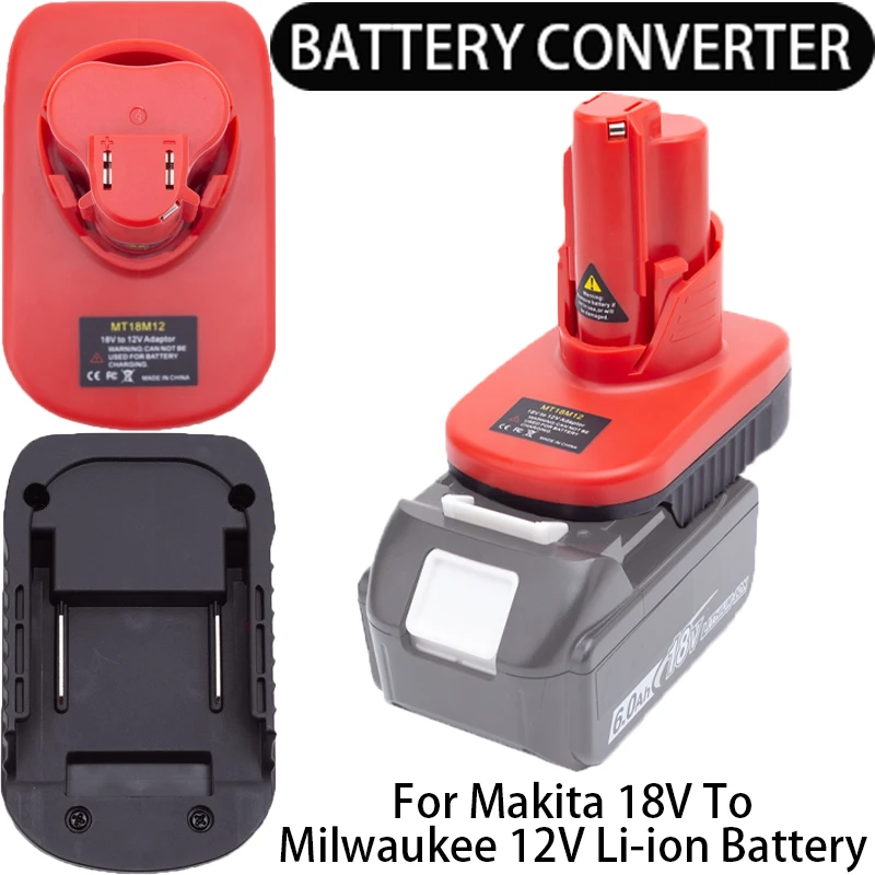 

Battery Converter for Milwaukee 12V Li-Ion Tools to Makita 18V Li-Ion Battery Adapter Power Tools Accessories Tools Drill