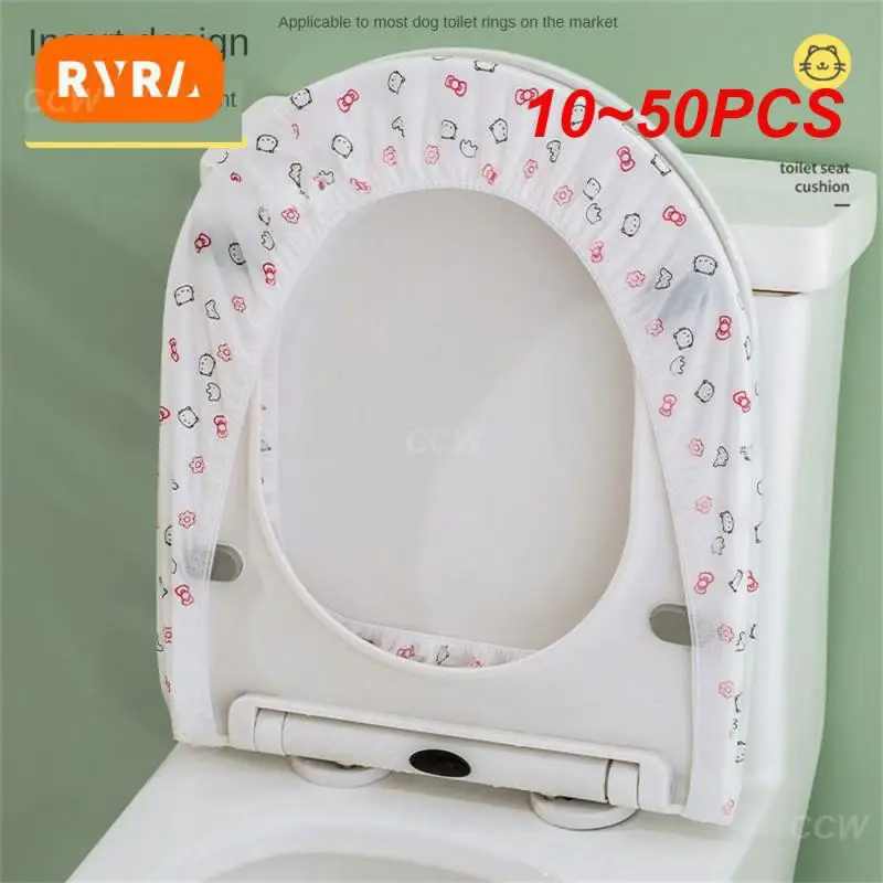 10~50PCS Disposable Toilet Seat Cover Cushion Effectively Isolate With Good Waterproof Effect Toilet Cover