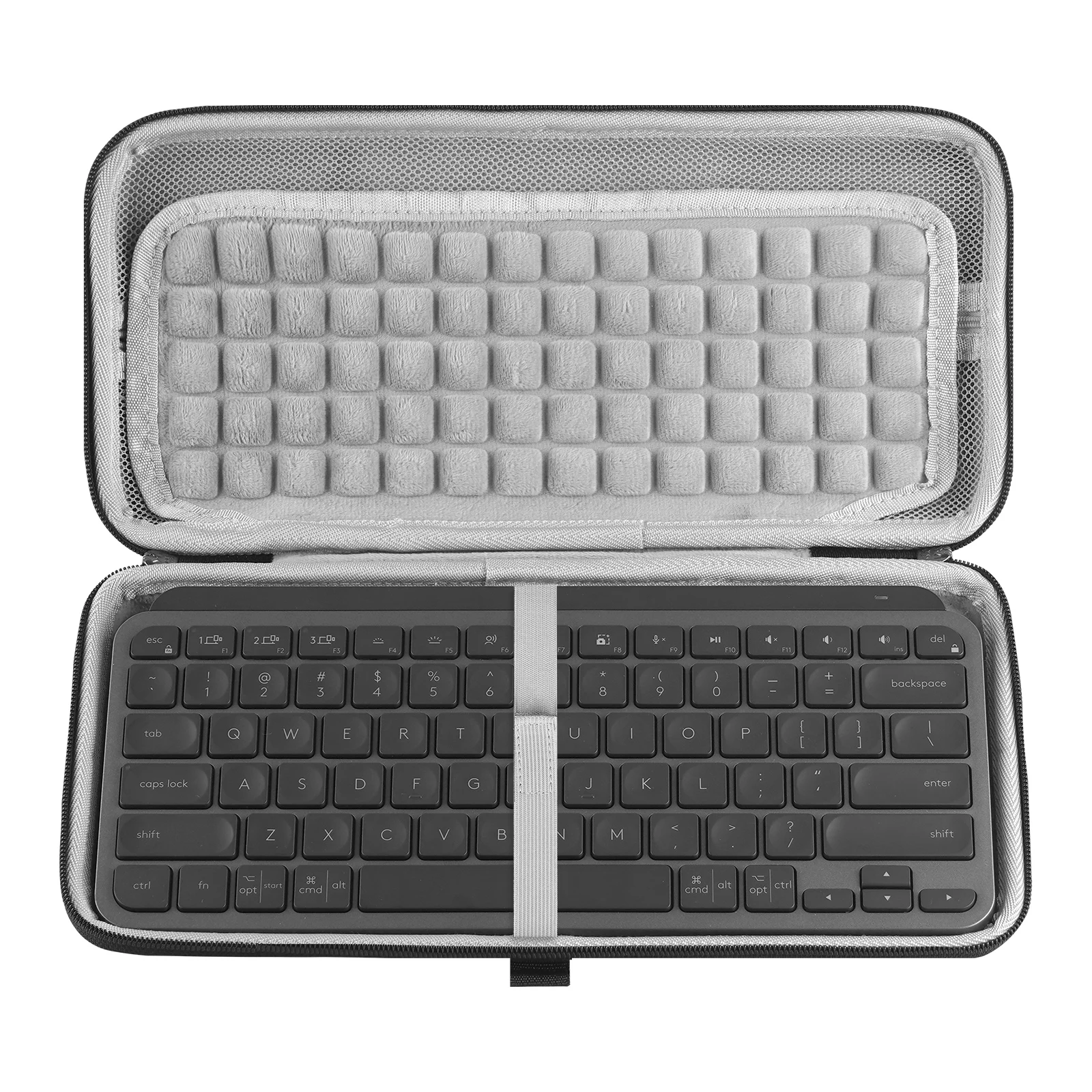 Twardy futerał Geekria EVA na Logitech MX Keys Mini Apple Magic Keyboard Bezprzewodową Kompaktową Klawiaturę Bluetooth, Odporna na Wstrząsy Torba Podróżna — zdjęcie produktu 7