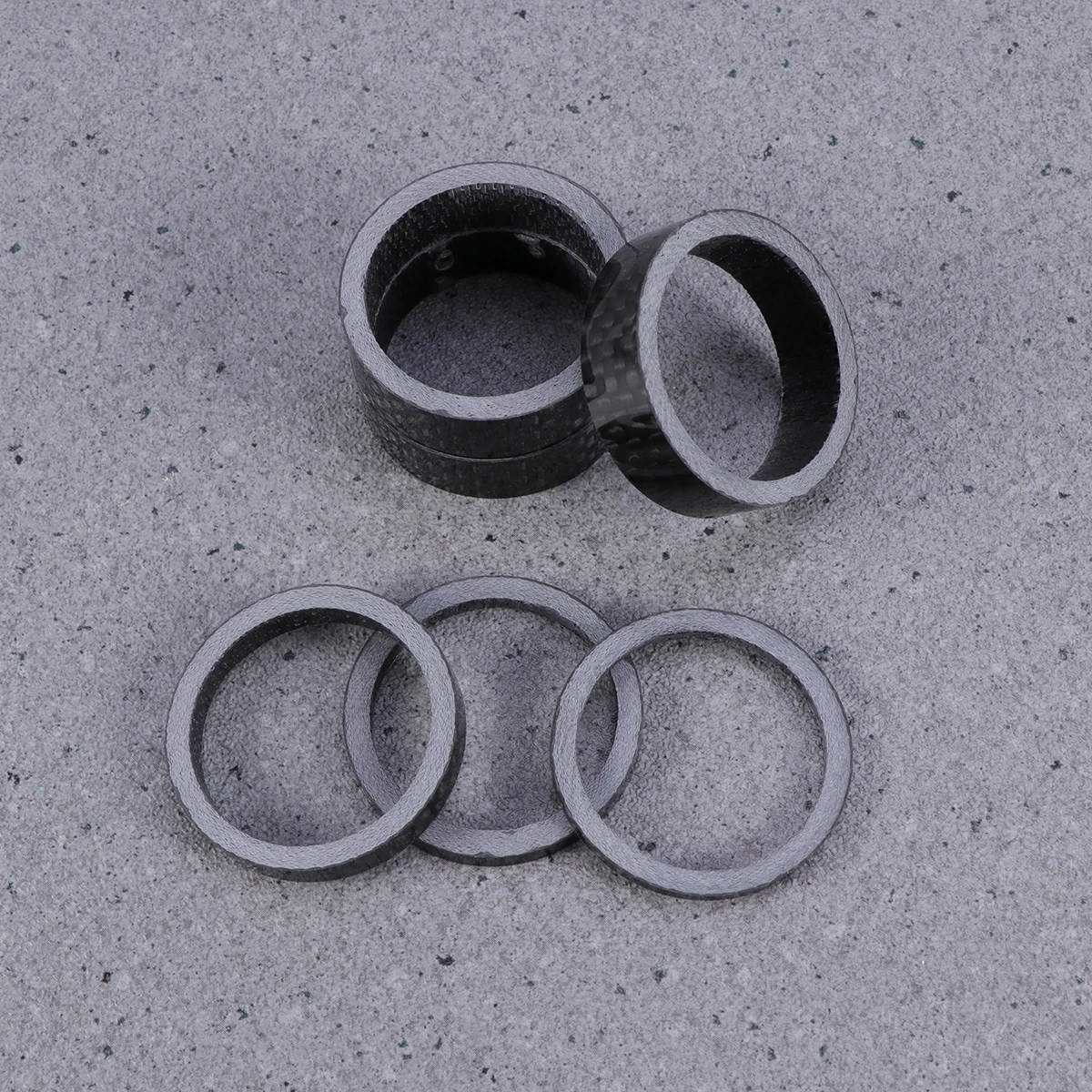 

6 Pcs Washing Machine Carbon Fiber Washer Bicycle Steering Stem Spacers Bike Headset