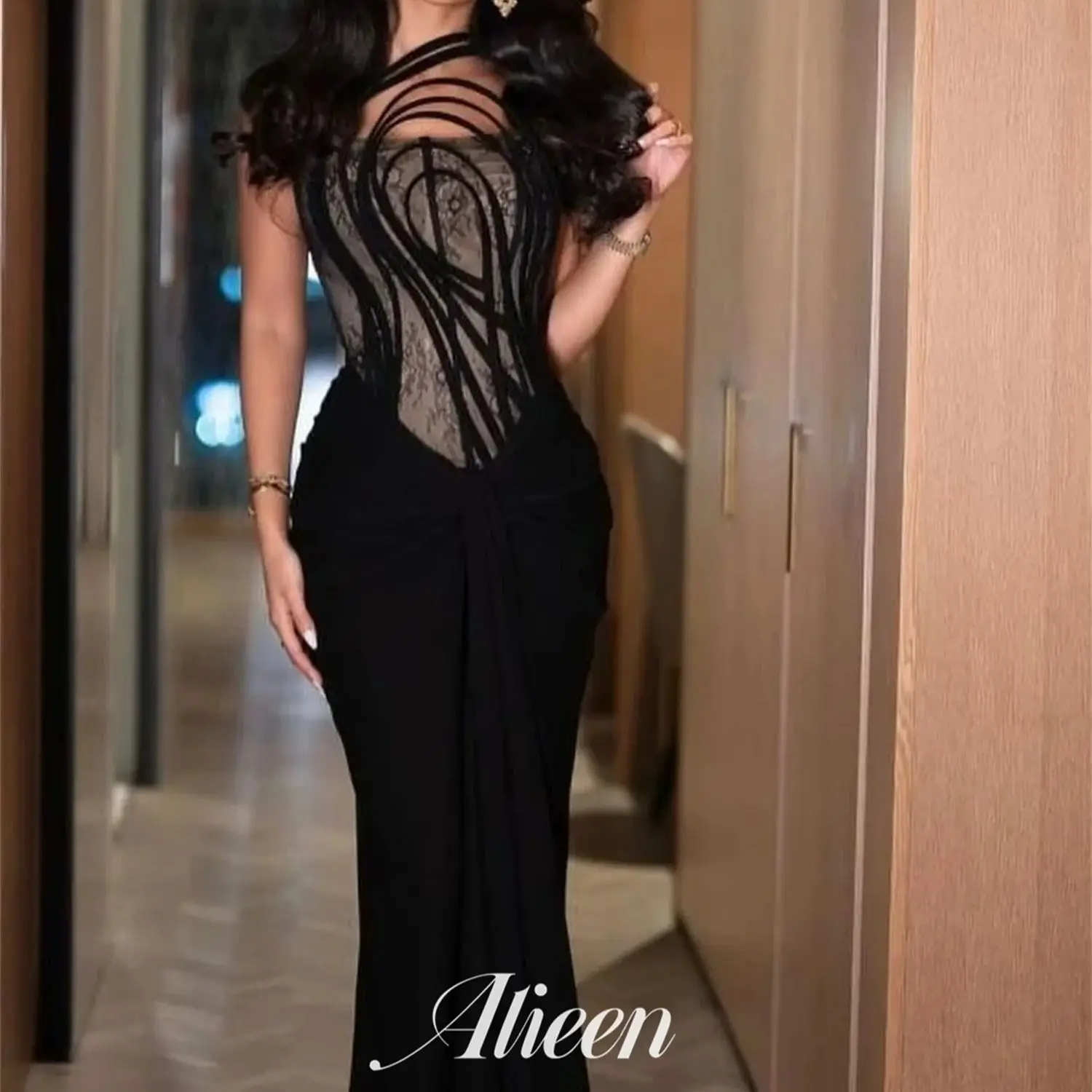 

Aileen Customized Elegant Evening Dresses for Women Luxury Evening Dresses 2025 New Black Wedding Dress Special Occasions Prom