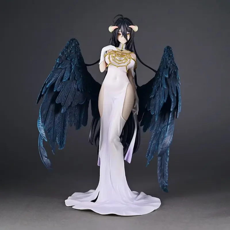

Фигурка Overlord Albedo GK: Аниме-девушка в белом платье с крыльями, коллекционная статуэтка для декора рабочего стола, для коллекций и демонстрации для фанатов аниме
