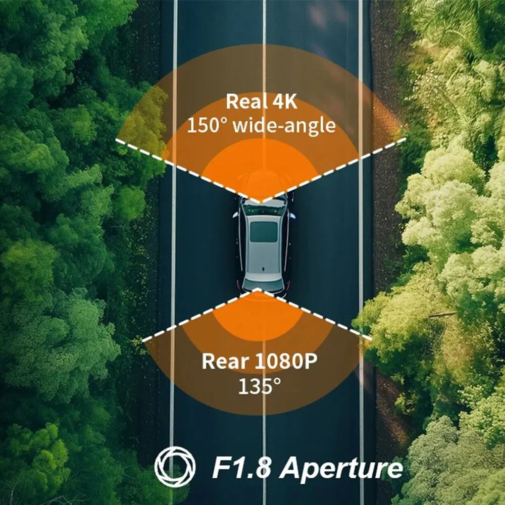 9.66 "4K كاميرا مرآة الرؤية الخلفية مع Carplay أندرويد السيارات شاشة تعمل باللمس كاميرا احتياطية كاميرات الرؤية الأمامية والخلفية المزدوجة للسيارة #4