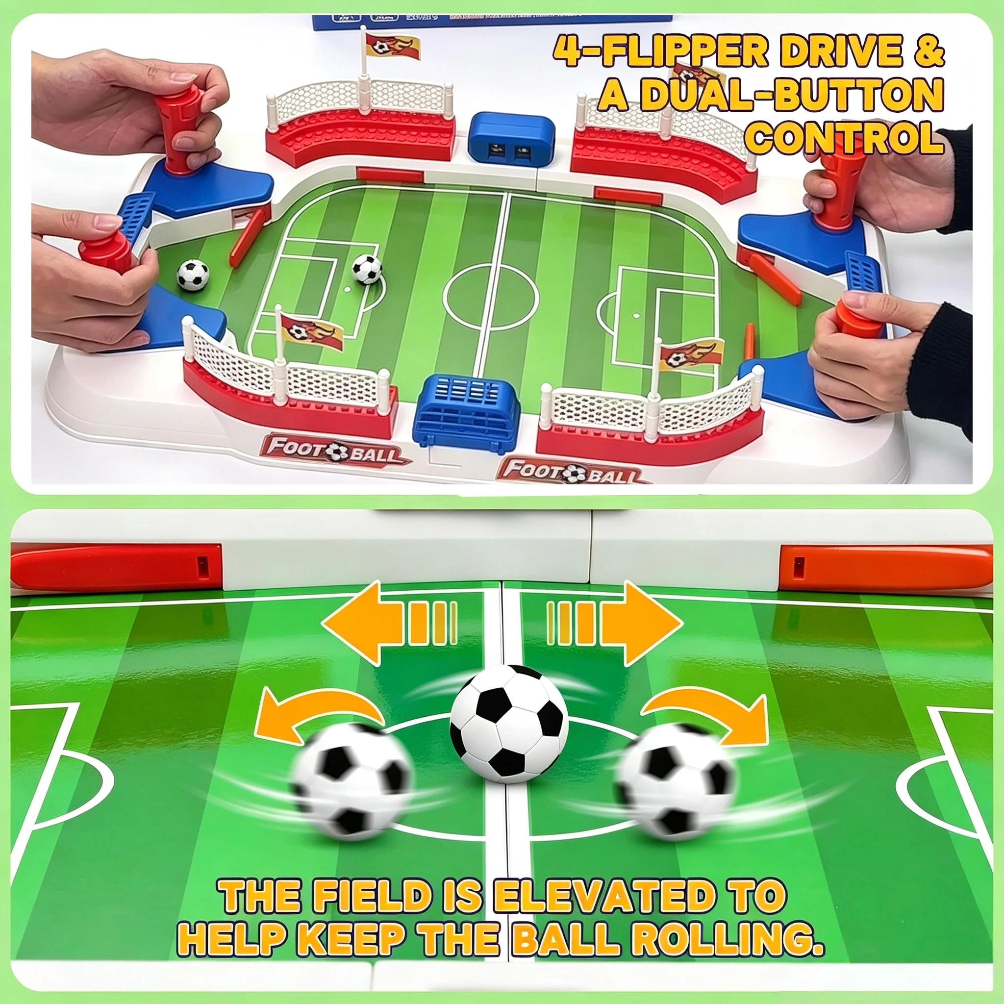 Tabletop Soccer Board Games Toy Outdoor Indoor Portable Multi-Player Game Tabletop Desktop Football Competive Toys for Boys