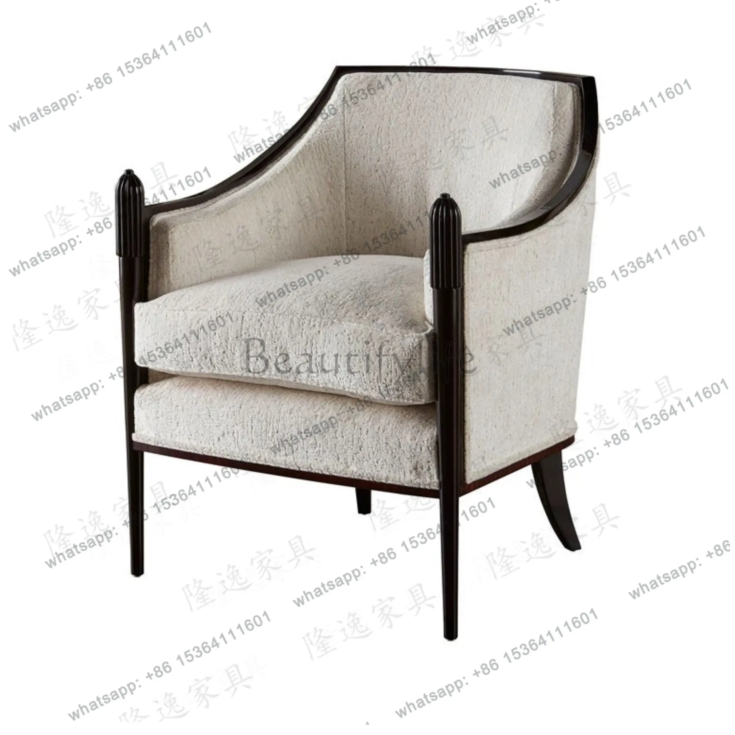 

French hotel, B&B room, lounge chair, single living room, sofa chair