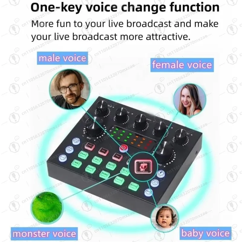 Kondensatormikrofon mit Live-Soundkarten-Kit, Studiotasche mit Studioaufzeichnungswechsler
