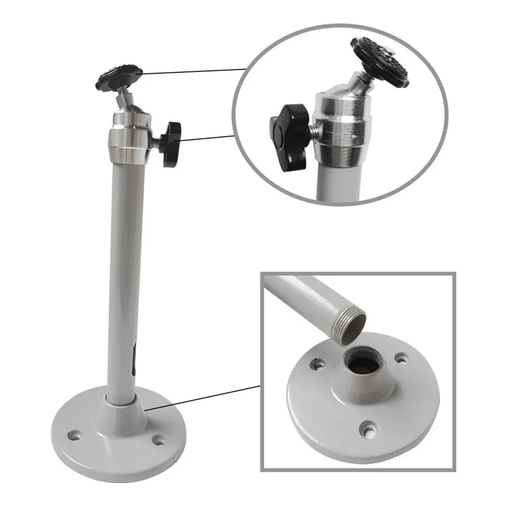 180mm Projector Ceiling Mount 3KG Load Adjustable Universal Projector Mount Silver Mini Projector Mount Surveillance Cameras
