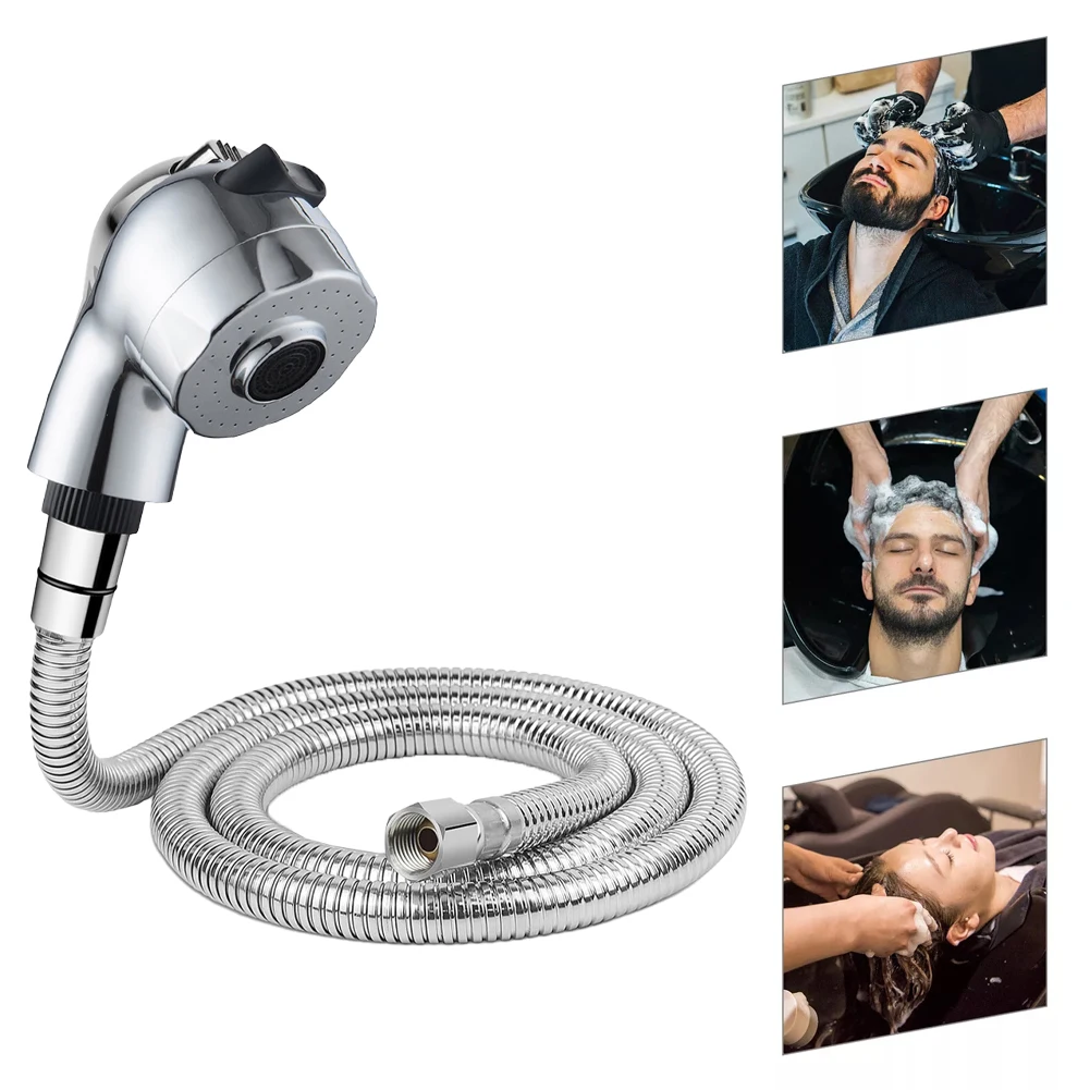 Grifo de lavabo, cabezal rociador de manguera externa, cama de champú, cabezal de ducha presurizado, peluquería, barbería, pulverizador, accesorios de baño