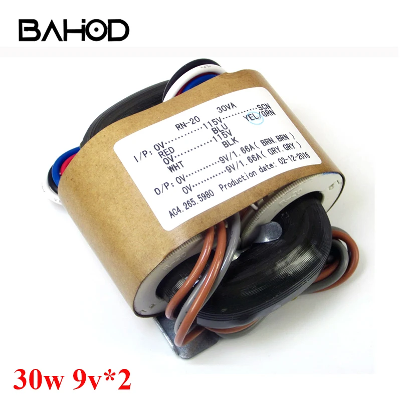 

BAHOD 30w 9v*2 R-type Power Transformer for HIFI Amplifier Audio Accessories