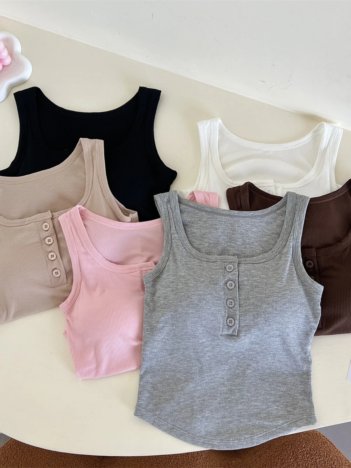 Women's Warm Fleece Lined Vest Autumn Winter Slim Fit Base Layer Shirt Inner Wear Small Strap Tank Top Cold Resistance
