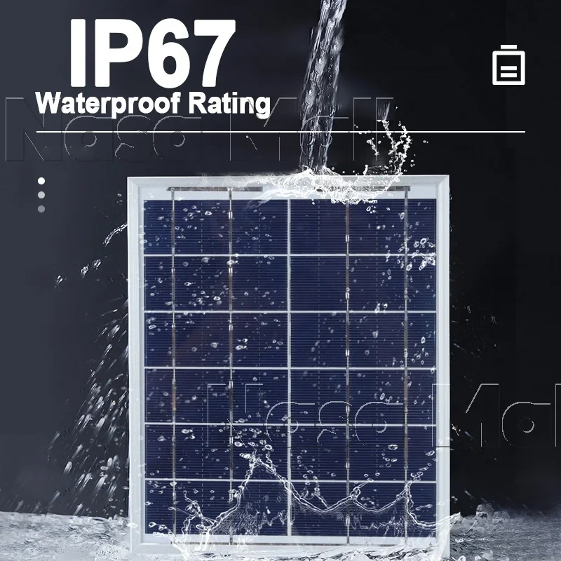 LED Solar Ceiling Light IP67 Waterproof 3 Color Lamp with 5m Line Remote Control for Indoor Outdoor Balcony Garden Hallway Light