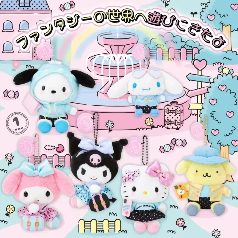 

Липень Sanrio Excursion Fantastic Journey Carnival Kitty Melody Kuromi Cinnamoroll плюшевая кукла сумка кулон брошь кулон наклейка