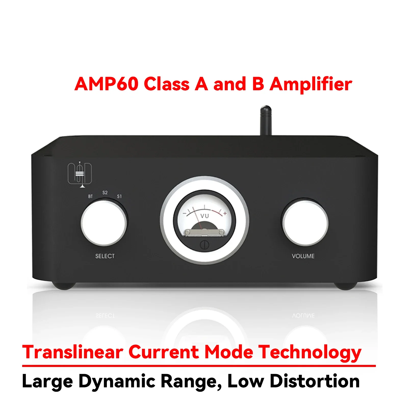 AMXEKR 70W *2 Hi-Fi Desktop Stereo Digital Power Amplifier for Audio Bluetooth 5.0 Pure Rear Amplifier APTX HD Dual RCA Input