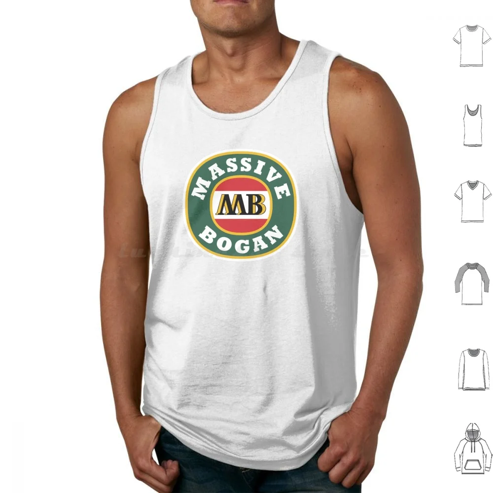 Massive Bogan Tank Tops Print Cotton Vb Aussie Australia Bogan