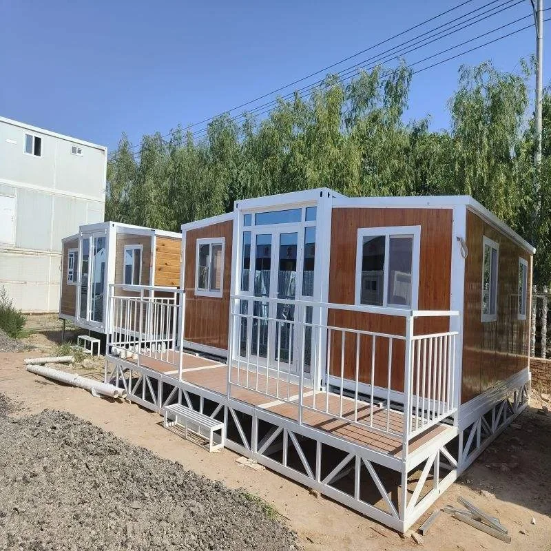 Luxury Prefabricated 20ft Australia 3 in 1 Folding Mobile Homes 20ft Expandable Container House for Sale