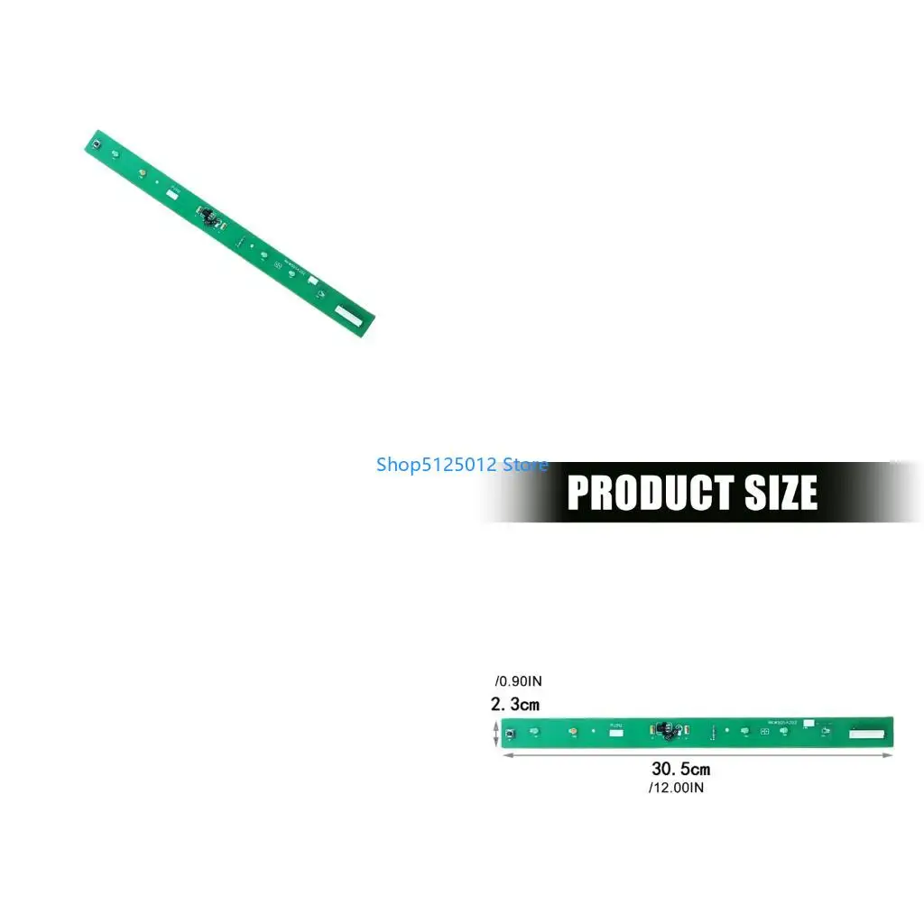 G8TC Air Conditioner Repair Receiver Board RKW505A202, Long Narrow Green Display PCB for Command Input and Operating Indication