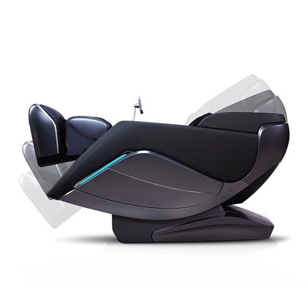 Electronic Kneading Ball Zero Gravity Heated Full Body Leather Recliner Massage Chair with Airbags