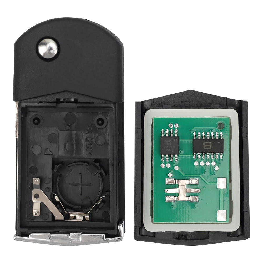 LIXIANG Flip Remote Car Key  SKE125-01 315Mhz  KPU41788 313.8MHz 4D63 Chip For Mazda 2 3 5 6 8 CX-7 CX-9 MX-5  Fob 3 4 Buttons