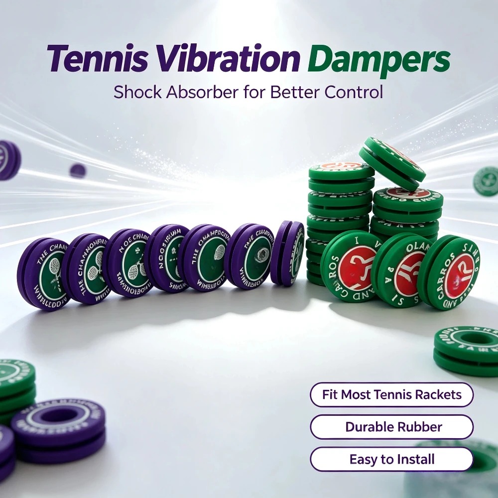 Tennis Vibration Dampener Silicone Shock Absorber Reduce Racket Vibration Anti-fatigue Tennis Racket Damper Accessories For All