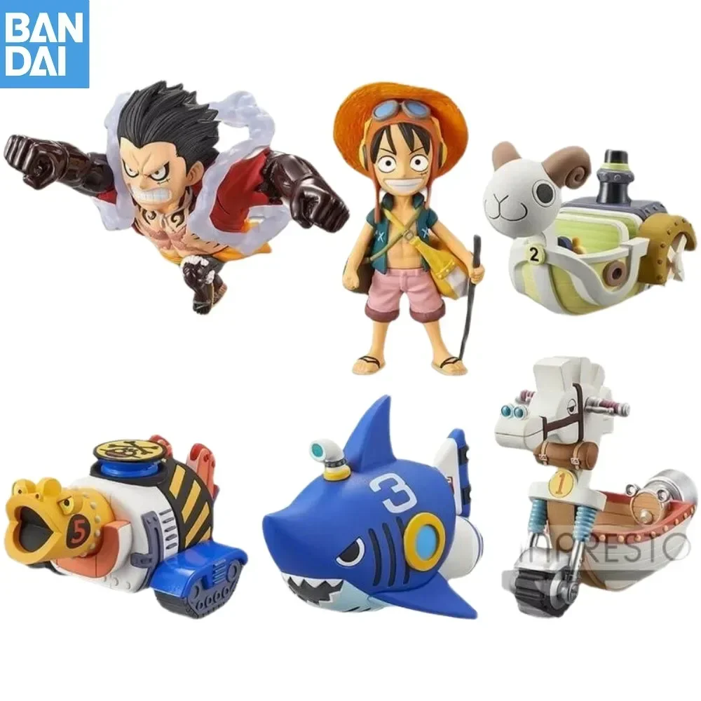 

Оригинальные фигурки героев аниме Bandai ONE PIECE WCF Treasure Rally Vol.1 2 Luffy Merry, коллекционные игрушки, подарки для детей