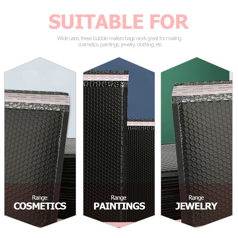 20 sacos dos mailers da bolha dos pces engrossados envelopes acolchoados da transporte para a correspondência pinturas eletrônicas auto selo poeira à prova de vibração