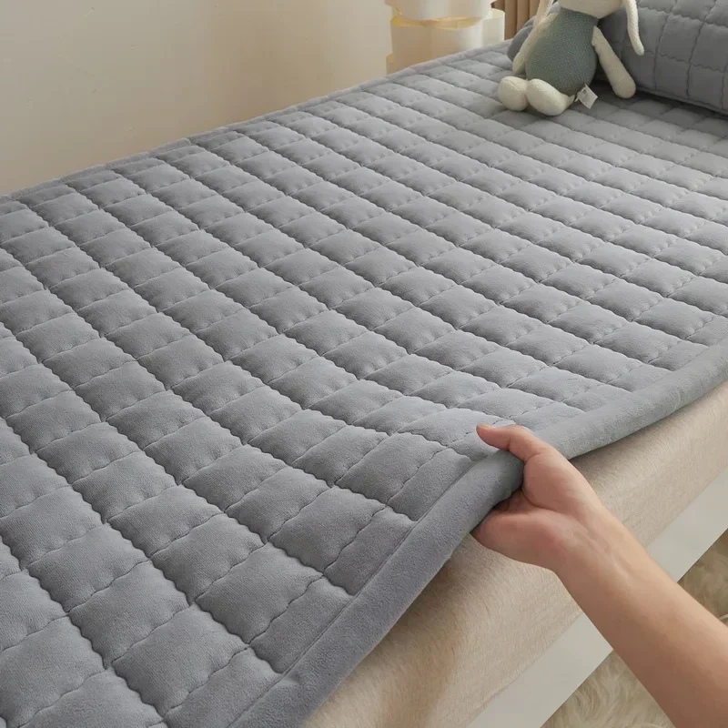 1PC Solid Color Mattress Tatami Student Dormitory Rental House Milk Flour Mattress Soft Mattress Thin-Mattress Printed