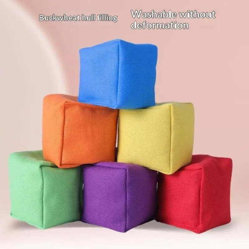 Portable Mini Bean Bags Colorful Cloth Kids Toss Toy for Interactive Games