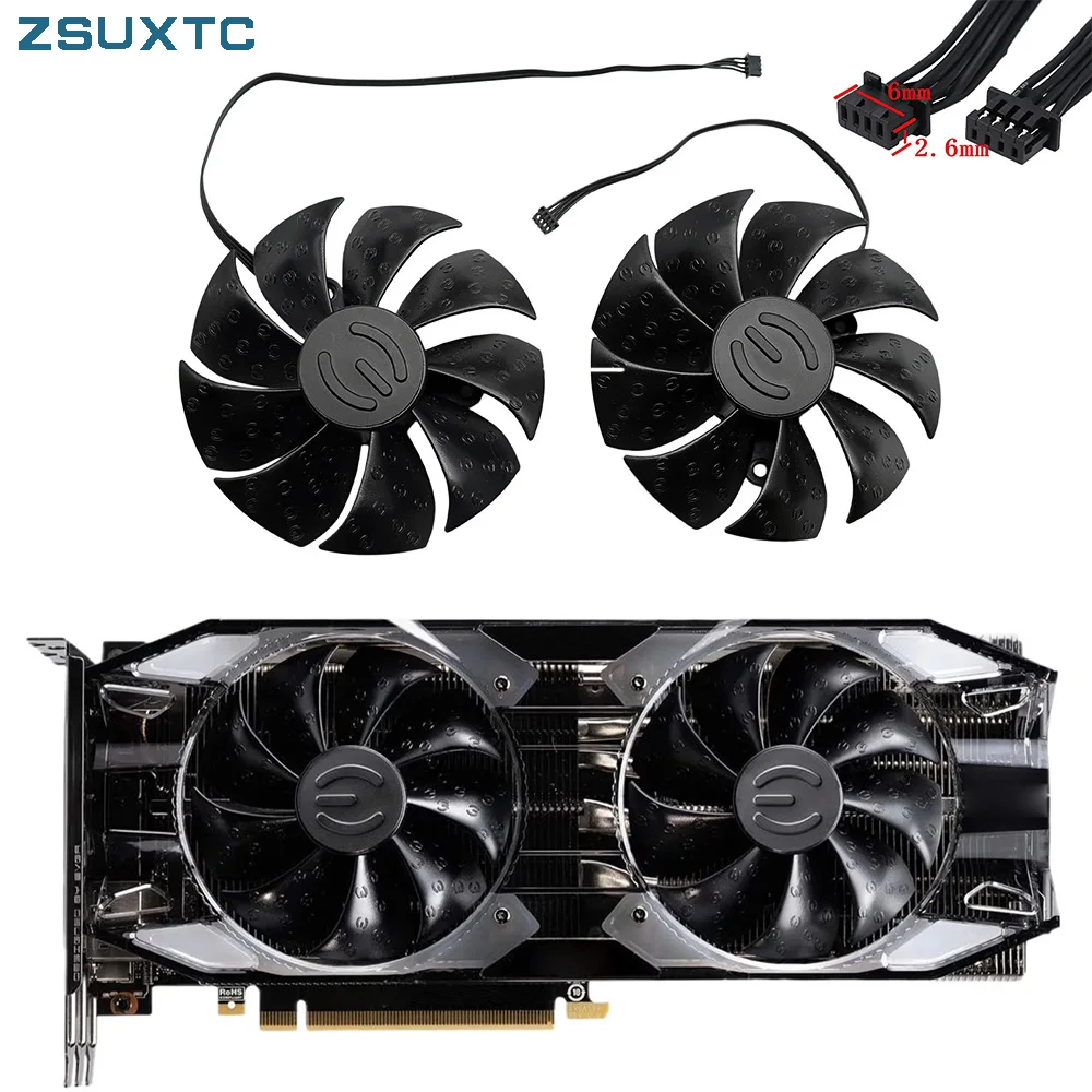 87mm PLD09220S12H RTX2080 Ti 2060S Graphics fan for EVGA GeForce RTX 2080Ti 2080 2070 2060 XC ULTRA Graphics Video Cards Cooling